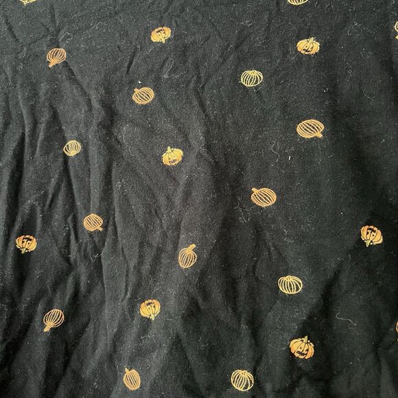 Old Navy Top Black Pumpkin Shirt Women’s Sz X-Large Autumn Fall Thanksgiving - Picture 2 of 7